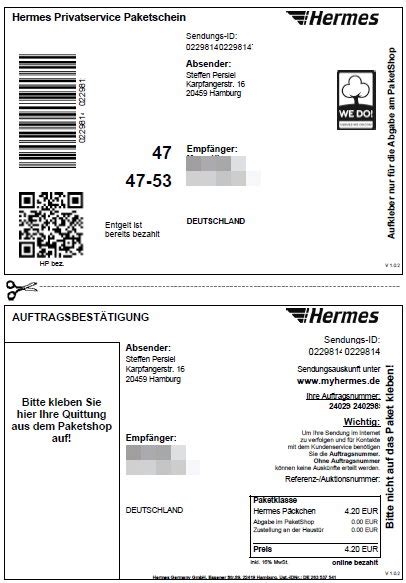 paketschein online hermes|hermes paketschein zum ausdrucken.